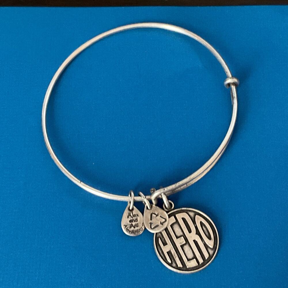 ALEX & ANI "HERO" Charm Bangel Bracelet